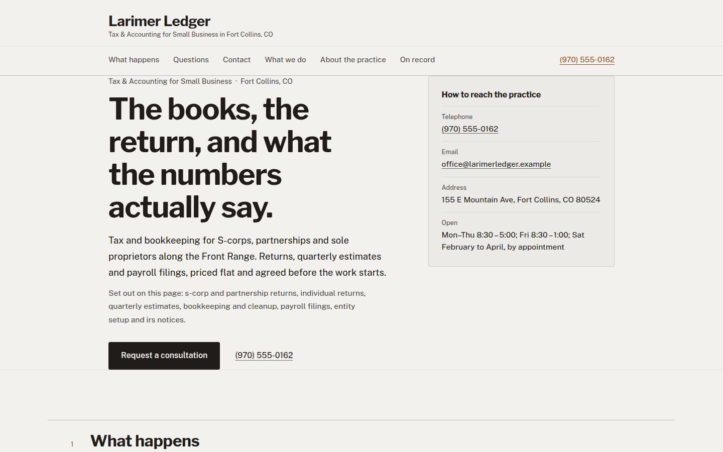 Concept homepage in the Plain Practice family